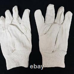 144 Pair Standard Safety Cotton Canvas Work Gloves Knit Wrist Large Beige