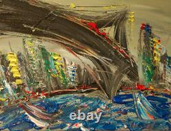BROOKLYN ART Large Abstract Modern Original Oil Painting GBJI