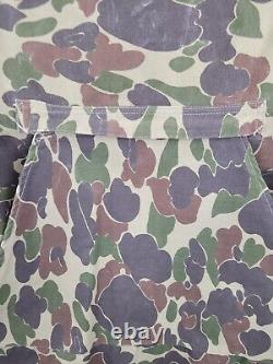 Carhartt CQ103 Vintage Duck Camo Quilt Lined Jacket Lined Game Bag Size Large