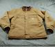 Carhartt Jacket Mens Large Duck Canvas Quilted Chore Barn Work Coat C003 Brn
