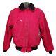 Carhartt Santa Fe Red Quilt Lined Chore Canvas Bomber Jacket Coat Vtg Sz L/xl
