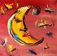 Dream Moon Artwork Large Abstract Modern Original Oil Painting G79t9t8