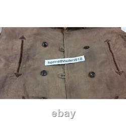 Denim & Supply Ralph Lauren Slim Cotton Canvas Coat Jacket Brown Mens Size Large