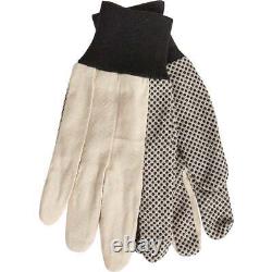 Do it Men's Large PVC Grip Cotton Canvas Work Glove 708461 Pack of 144 SIM