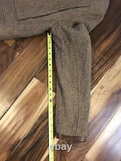 Excellent Polo Ralph Lauren Wool Tweed Reversible Hunting Jacket Coat Men's Sz L