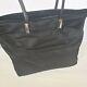 Gucci Solid Black Shoulder Tote Bag Large Xl Handbag Nylon Travel Weekend Purse