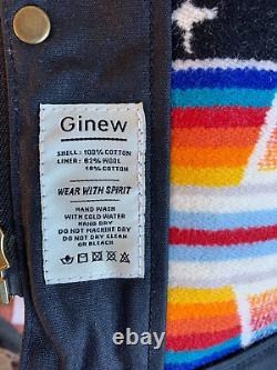 Ginew Waxed Canvas Vest, Black, Men's X-Large, Indian Country USA NEW, MSRP $525