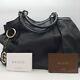 Gucci Sukey Shoulder Tote Bag Black Leather Top Handle Handbag 211944 486628