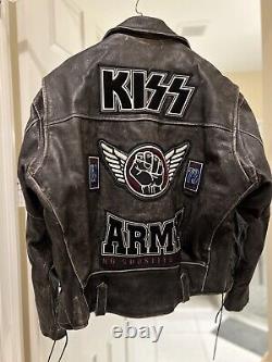 Historic ORIGINAL 90's KISS ARMY Leather Jacket (FIST)