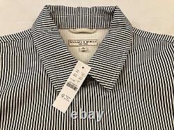 J. Crew Wallace & Barnes duck canvas chore jacket in hickory stripe, Size Large
