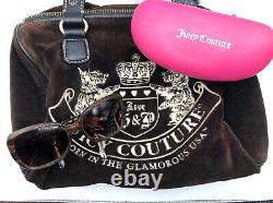 Juicy Couture Velour bag large spell out read description. +Sunglasses Frames