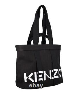 Kenzo Large Black Canvas Tote Bag