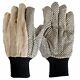 Kinco 91633-09 3 Pack Men's Large Cotton Canvas Dotted Gloves 9 Pack 27 Pair
