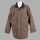 Ll Bean Coat Mens Large Tall Tan Brown Cotton Canvas Fleece Lined Field Jacket
