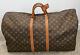 Louis Vuitton Vintage Monogram Coated Canvas And Leather Keepall 55