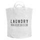 Large Canvas Tote Bags Genuine Leather Handles 18 In X 20 In Laundry Pack Of 2