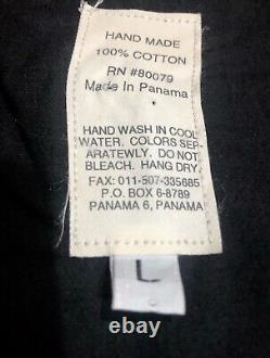 MOLA Jacket Cardigan Handmade Art To Wear Sed's Craft Panama Vtg Size L Black