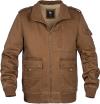 Mens Washed Cotton Canvas Military Jacket Windbreaker