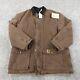 New Vintage Carhartt Jacket Adult Large Brown Work Wear Canvas Barn Coat Usa Men