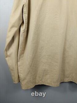 NWOT Kenneth Cole Canvas Coat Mens Size Large Tan Field Jacket