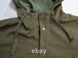 NWOT P & Co Provision Company Military Green Pull over Anorak Jacket Size Large