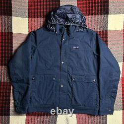 Patagonia Maple Grove Canvas Jacket Sherpa Lined Large Navy Mens
