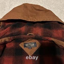 Pendleton Coat Large BrownSherpa-Lined Hooded water resistant cotton canvas Duck