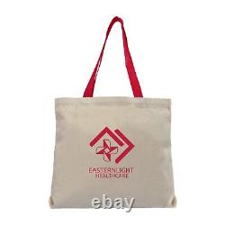 Personalized Sumatra Cotton Canvas Tote Bag Customized with Your Logo 50 QTY