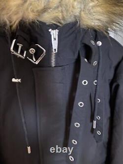 The Kopples Cotton Parka With Faux Fur Collar Black Size 2 Fits As Large $725