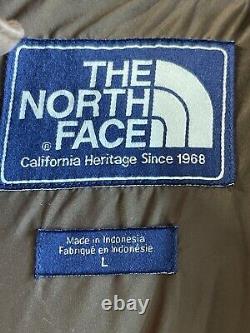 The North Face Mens Himalayan 550 Goose Down Brown Puffer Jacket Full Zip Sz L