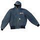 Vintage Carhartt Jacket Blue Size Large Lined Denim/canvas