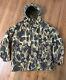 Vintage Ll Bean Duck Camo Hunting Rain Jacket Hooded Parka Large Thinsulate