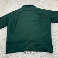 Vintage Unitog Jacket Mens 44 R USA Green Full Zip Lined Chain Stitched Union