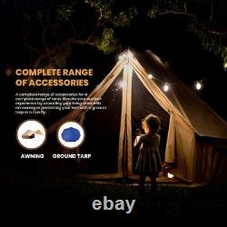 WHITEDUCK Canvas Bell Tent 3M Olive Waterproof Glamping Family Camping Regatta