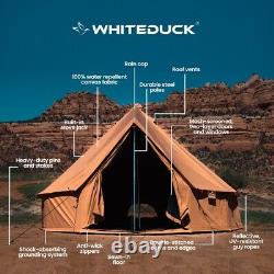 WHITEDUCK Regatta Canvas Bell Tent 16.5' 100% Cotton Canvas, Waterproof Camping