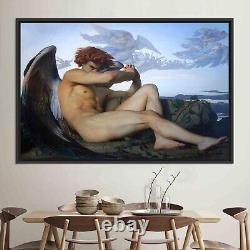 Ange déchu, Alexandre Cabanel, Art classique raffiné, Estampe originale, Grande œuvre d'art