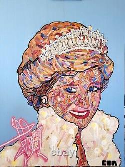 Collection d'Art Contemporain Corbellic Fine Art 48x36 - Grande œuvre murale Princesse Diana