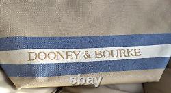 Dooney & Bourke Grand Sac Fourre-tout Addison avec fermeture à pression Beige/Marine Prix de détail suggéré $238 Neuf avec étiquette
