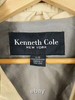 NWOT Kenneth Cole Manteau en toile pour homme, taille L, veste de terrain couleur sable.