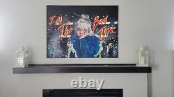Original 36x48 Acrylique, Signé, Pop Art. Musique, Billie Eilish, Peinture, Art
