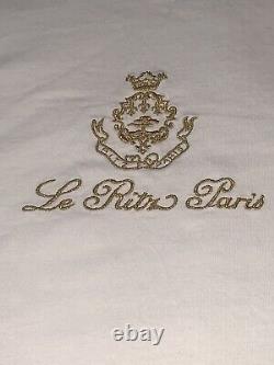 T-shirt de luxe vintage avec logo doré du Ritz Paris, très rare, de Loro Piana et Hermes