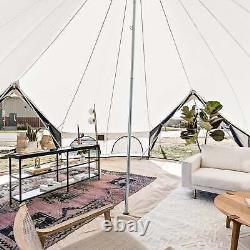 Tente cloche Avalon en toile WHITEDUCK pour le camping et le glamping, spacieuse et luxueuse.