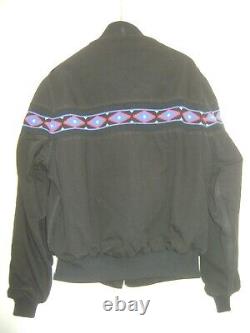 Veste Carhartt #JR035 pour hommes, taille L, noire, motif sud-ouest navajo aztèque, comme neuve