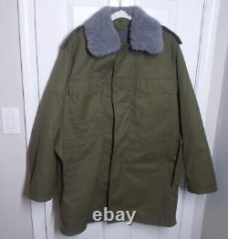 Veste militaire vintage pour homme avec doublure en laine, design classique, taille US 44