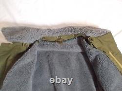 Veste militaire vintage pour homme avec doublure en laine, design classique, taille US 44